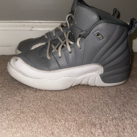 Air Jordan Gray and White Sneakers - Picture 2 of 9